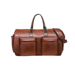High Quality Genuine Leather Sport Duffel Handbags <b>Lightweight</b> Waterproof <b>Carry</b>-<b>On</b> Crossbody Overnight Weekend Bags - Product Image 1