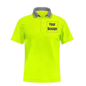 เสื้อโปโลแขนสั้นมาใหม่ความปลอดภัยในการทำงานเสื้อยืดก่อสร้างสะท้อนแสงมองเห็นได้ชัดเจน - Product Image 4