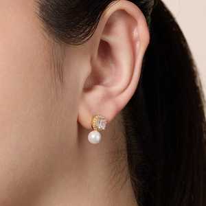 92.5 Silver <b>Crystal</b> <b>Earrings</b> 191566 - Product Image 3