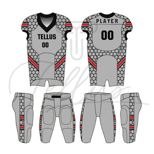 Uniforme de Fútbol Americano Personalizado de 12 Paneles, Calidad Única, 100% Poliéster, Corto, Unisex, para Adultos, Anti-UV, Secado Rápido, Venta al Por Mayor - Product Image 4
