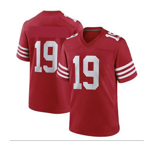 Maillot de football américain à manches courtes pour enfants, personnalisable, best-seller, vêtements de sport en gros, cousu, 100% polyester - Product Image 4