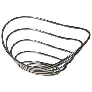 Hecho a mano al por mayor clásico elegante metal negro polvo recubierto cesta de frutas forma geométrica comprar al mejor precio para la mesa del hogar - Product Image 4