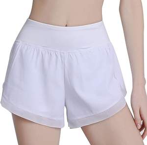 2025ใหม่กางเกงออกกำลังกายขาสั้นสำหรับผู้หญิงกางเกงสำหรับปั่นจักรยานเอวสูงเอวสูงแบบไม่มีด้านหน้า - Product Image 1