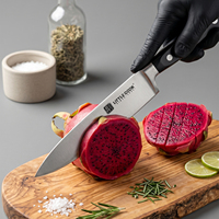 Couteau de chef professionnel Little Cook, ensemble de 3 couteaux en acier inoxydable 50Cr15MoV, ensemble de couteaux de cuisine Santoku utilitaires, tranchants et durables