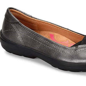 Mocassini Comfortiva Renee da Donna in Pelle e Tessuto, Colore Peltro, Punta Chiusa, Misura 6 D(W) US, Antiscivolo, Tinta Unita, Autunnali, Slip-On - Product Image 2