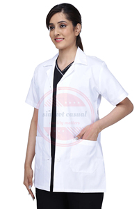 Manteau de médecin pour femme | Veste de médecin pour femme | Manteaux médicaux à manches courtes pour femmes/vêtements d'uniforme d'hôpital pour dames - Product Image 2