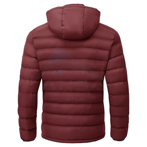 Hot-Selling Mens Puffer Jacket Detachable Hood Water-Resistant Lightweight Quilted <b>Coat</b> with 4 Pockets OEM/ODM Custom Colors - Product Image 2