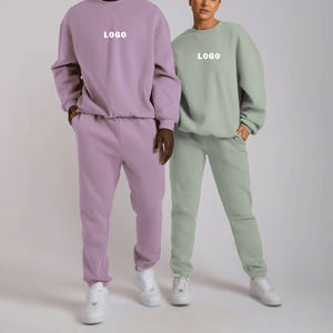 Ropa deportiva para hombre, conjunto de chándales para correr, jersey liso, Sudadera con capucha, conjuntos de pantalones de chándal, chándales a juego de dos piezas Unisex a la venta - Product Image 1