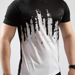 Camiseta de sublimación de algodón 100% para hombre, camiseta de manga corta para gimnasio, camiseta de secado rápido para hombre, camisetas de alta calidad con logotipo personalizado - Product Image 4