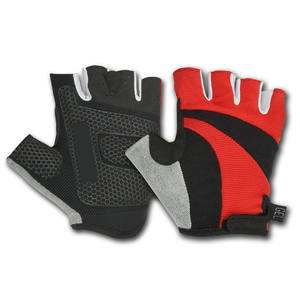 ถุงมือเล่นยิมทำจากหนังสำหรับผู้ชายถุงมือครึ่งนิ้วระบายอากาศได้ดีถุงมือกีฬาปั่นจักรยานฟิตเนสแข่งรถ - Product Image 1