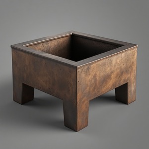 Brasero en métal contemporain conçu pour les maisons modernes, offrant des lignes épurées, un corps durable et une production de chaleur constante - Product Image 1