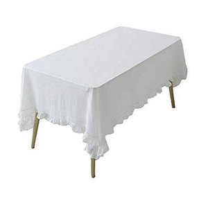 Nappe 100% coton de qualité supérieure, couverture de table rectangulaire en coton lin pour table de salle à manger nappe ronde, ovale, rectangle - Product Image 1