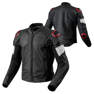 Chaquetas de cuero genuino personalizadas Chaquetas de moto de cuero cortavientos de moda para hombres Cuero de alta calidad - Product Image 6