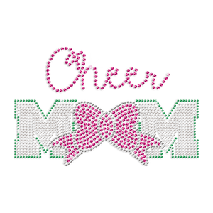 Low Moq Products Rhinestone Transferencia de calor Cheer Mom Iron on Transfers - Product Image 4