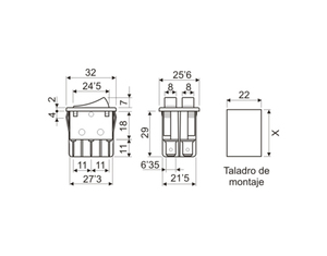 Interruttore a doppio pulsante unipolare illuminato 250V 16A (Electro DH 11.410.ILL/NRR) - Product Image 2