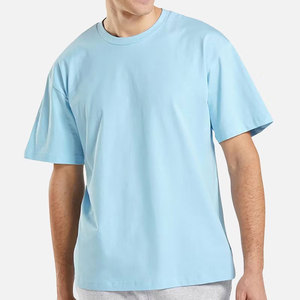 Camisetas de Algodón Grueso Extra Grandes para Hombre, Personalizadas OEM, Hombros Caídos, Bordado, Estilo Urbano, Camiseta Lisa, Precio de Fábrica - Product Image 6