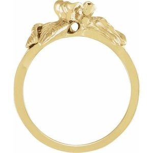 Floral Stainless Steel <b>Ring</b> Gold Plated 18K Vintage and Trendy Fashionable Inlay Opening Resin <b>Ring</b> Jewelry Gift - Product Image 2