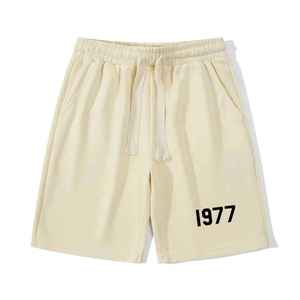 Pantalones Cortos Casuales Clásicos para Hombre, Cintura Media, Transpirables, de Secado Rápido, Mezcla de Algodón, Diseño Sólido, para Verano, con Cierre de Cordón, Logotipo Personalizado - Product Image 4