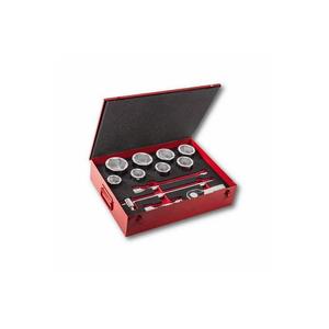 Assortiment de clés USAG de 12 pièces dans une boîte en acier laminé avec douilles hexagonales, tailles en pouces - Product Image 1