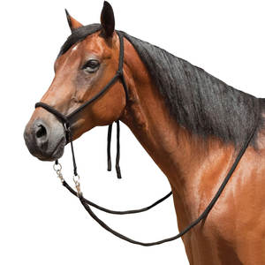 บังเหียนบังเหียนไนลอนแบบไร้ตะเข็บสามารถปรับได้ควบคุมม้าม้าได้อย่างนุ่มนวลใช้เบาะที่มีน้ำหนักเบา - Product Image 6