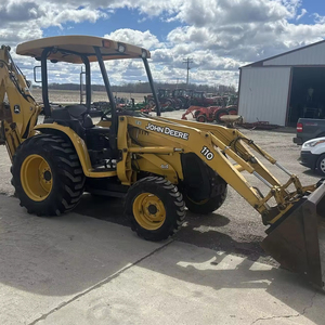 การก่อสร้างที่มีประสิทธิภาพ JOHN DEER 110 รถตักดิน BACKHOE Retroexcavadora รถตักล้อยาง - Product Image 1