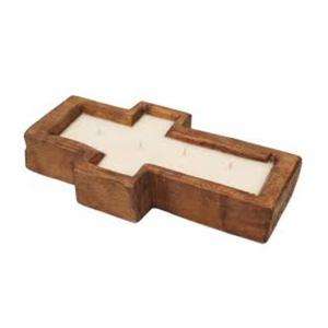 Tazón de madera profundo redondo para velas en madera de mango rústico para decoración de hogar, hotel y restaurante para bodas - Product Image 6