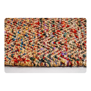 Tapis de jute tressés à la main multicolores pour le salon et la décoration intérieure Tapis en fibre naturelle Fournisseur en gros pour l'exportation en vrac - Product Image 6