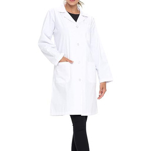 Bata Médica para Expertos de Laboratorio, Uniforme Protector Ultra Moderno con Logotipo Personalizado, Costuras de Ajuste Perfecto, Listo para Enviar - Product Image 1