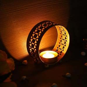 ที่วางเทียนรูปทรงแหวนทำมือ สำหรับตกแต่งบ้าน สำนักงาน งานแต่งงาน งานเลี้ยง และงานอีเว้นท์ต่างๆ จำหน่ายจำนวนมาก - Product Image 2