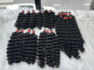 Máquina de extensión de cabello Remy virgen vietnamita, doble trama, tejido ondulado del océano, cabello humano crudo, todos los colores adecuados - Product Image 6