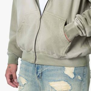 Men's Faded Zip up <b>Hoodie</b> - High-Quality, Comfortable, and Perfect for Everyday Wear and Casual Zipper-Up men's <b>hoodie</b> - Product Image 5
