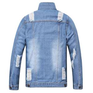 Veste en jean en coton de haute qualité pour hommes, tenue d'hiver élégante et décontractée avec procédé de revêtement personnalisé en gros OEM, style formel - Product Image 2