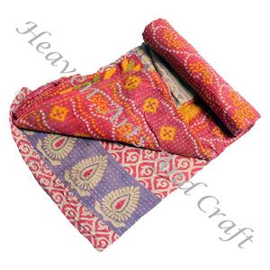 Kantha <b>Quilt</b> Gudari Kantha <b>Quilt</b> Gudari Hot Selling Wholesale Gold Supplier GD2102 Handmade Kantha <b>Quilt</b> Cotton Printed Indian - Product Image 1