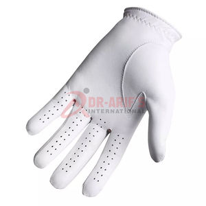 Customizable White Cabretta Leather Golf <b>Gloves</b> Unique Design with Sheepskin All Weather Durable with Custom Logo - Product Image 2