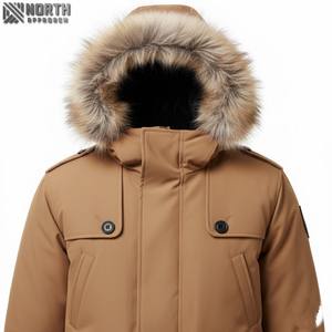 Chaqueta Bomber de Cuero de Primera Calidad para Invierno, Diseño de Logotipo Personalizado de Camuflaje, Servicios OEM Impermeables - Product Image 4