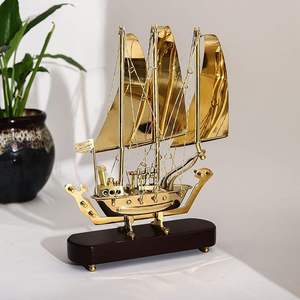 Navire en métal de qualité supérieure décoration antique navire en laiton pour bureau salon mariage et décorations pour la maison - Product Image 1