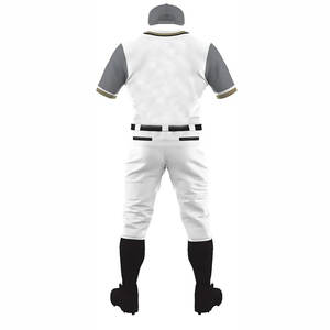 Camisetas de béisbol y camisetas de equipo OEM lisas al por mayor más vendidas, conjunto de uniforme de béisbol de diseño 2025, traje de béisbol sublimado - Product Image 3