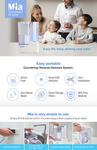 Système RO portable électrique de comptoir avec sortie à haut débit 100GPD pour usage domestique, hôtel et extérieur, eau potable stable et sûre - Product Image 5