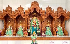 Handmade Big Sagwan Wood Temple For Pooja Room Luxury Hindu Home Temple Cabinet in Solid Teak Wood Home and Villa Pooja <b>Mandir</b> - Product Image 2