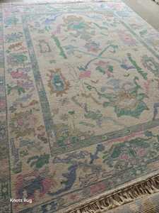 Tapis modernes de luxe faits à la main en laine de soie doux noués à la main tailles personnalisables 5x8 à 12x14 motif abstrait pour les hôtels de bureau à domicile - Product Image 3