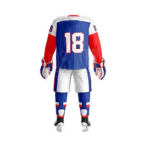 Precio razonable Uniforme de hockey sobre hielo de manga larga Precio al por mayor Uniforme de hockey sobre hielo de la mejor calidad - Product Image 5