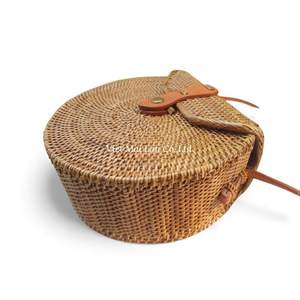 Rattan <b>Bag</b> Natural <b>Woven</b> Handmade Handbag Elegant Look for Daily Use and Resort Wear from Vietnam - Product Image 2