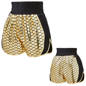 Short de boxe personnalisé brodé pour femmes avec illustration de sublimation Matériau en satin durable et placement du logo - Product Image 5