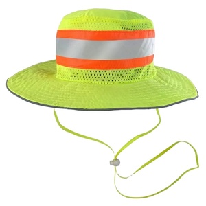 Gorra DE TRABAJO DE SEGURIDAD DE REFLEXIÓN redonda sombrero de sol personalizado de alta visibilidad de seguridad - Product Image 1