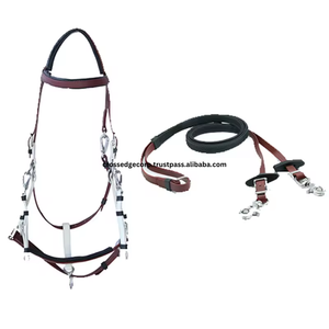 Wholesale Western Style Equestrian Horse Equipment Soft Padded Nylon LH Western Saddle Nylon <b>Webbing</b> Rope Halter Bridle NH12 - Product Image 5