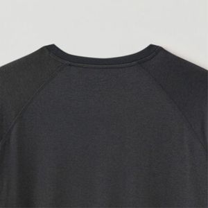 T Shirt Haute Qualité Coton À Manches Longues Classique De Base Conception Personnalisée Blanc Uni 100% Coton Smart Casual Jersey O-Neck - Product Image 6