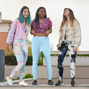 Sublimación Yoga Leggings Mujeres Custom Fitness Gym Transpirable Fitness Leggings con patrón sólido para damas Precio al por mayor - Product Image 5