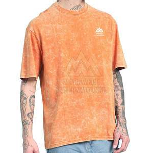 เสื้อยืดผู้ชายระบายอากาศได้ดีซักด้วยกรดเสื้อยืดผ้าฝ้าย100% ทรงหลวมพิมพ์ลายสำหรับผู้ชาย - Product Image 1