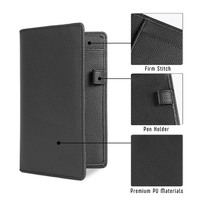 Buku Server dompet pelayan kulit PU Logo kustom untuk pelayan