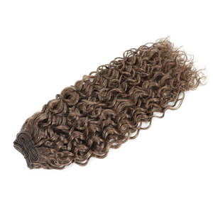 Extensions de cheveux Remy bouclés birmans, trame de 8 pouces, brun cendré 3B - Product Image 5